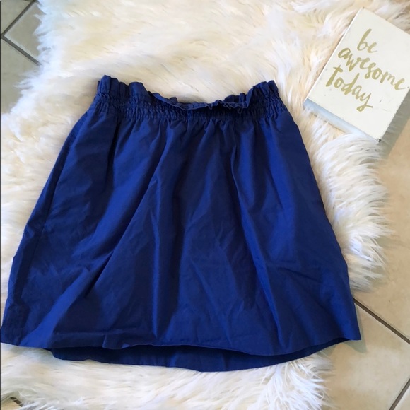 J.crew cobalt blue mini skirt - Picture 2 of 5